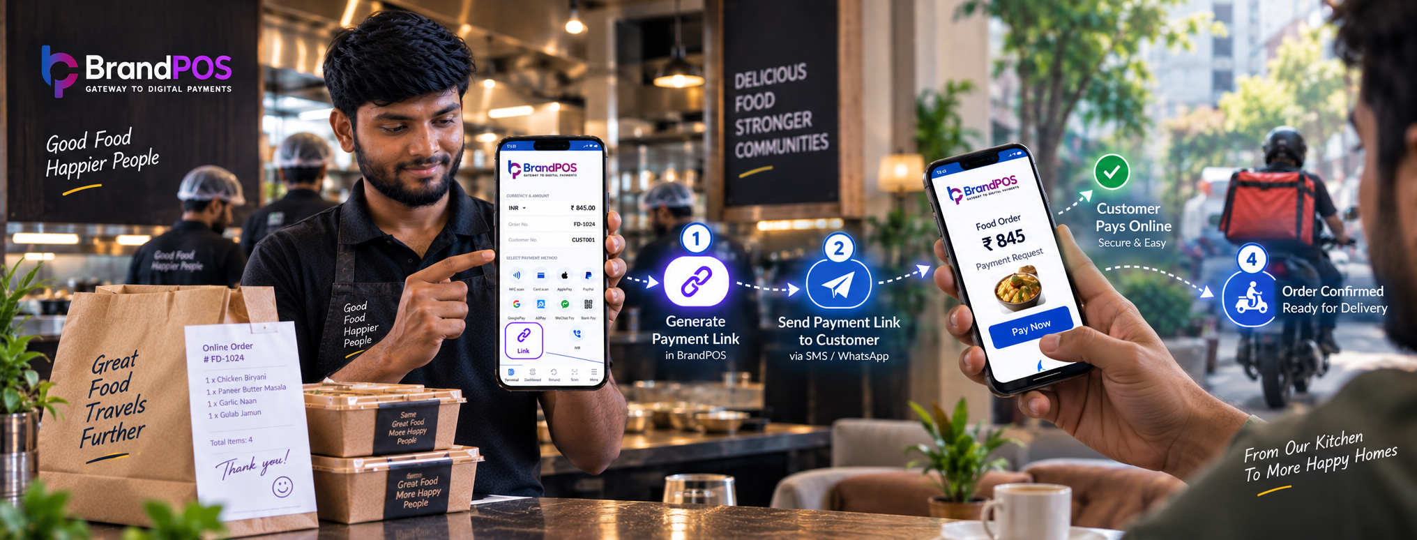 How BrandPOS Connects the Food Order to Payment
