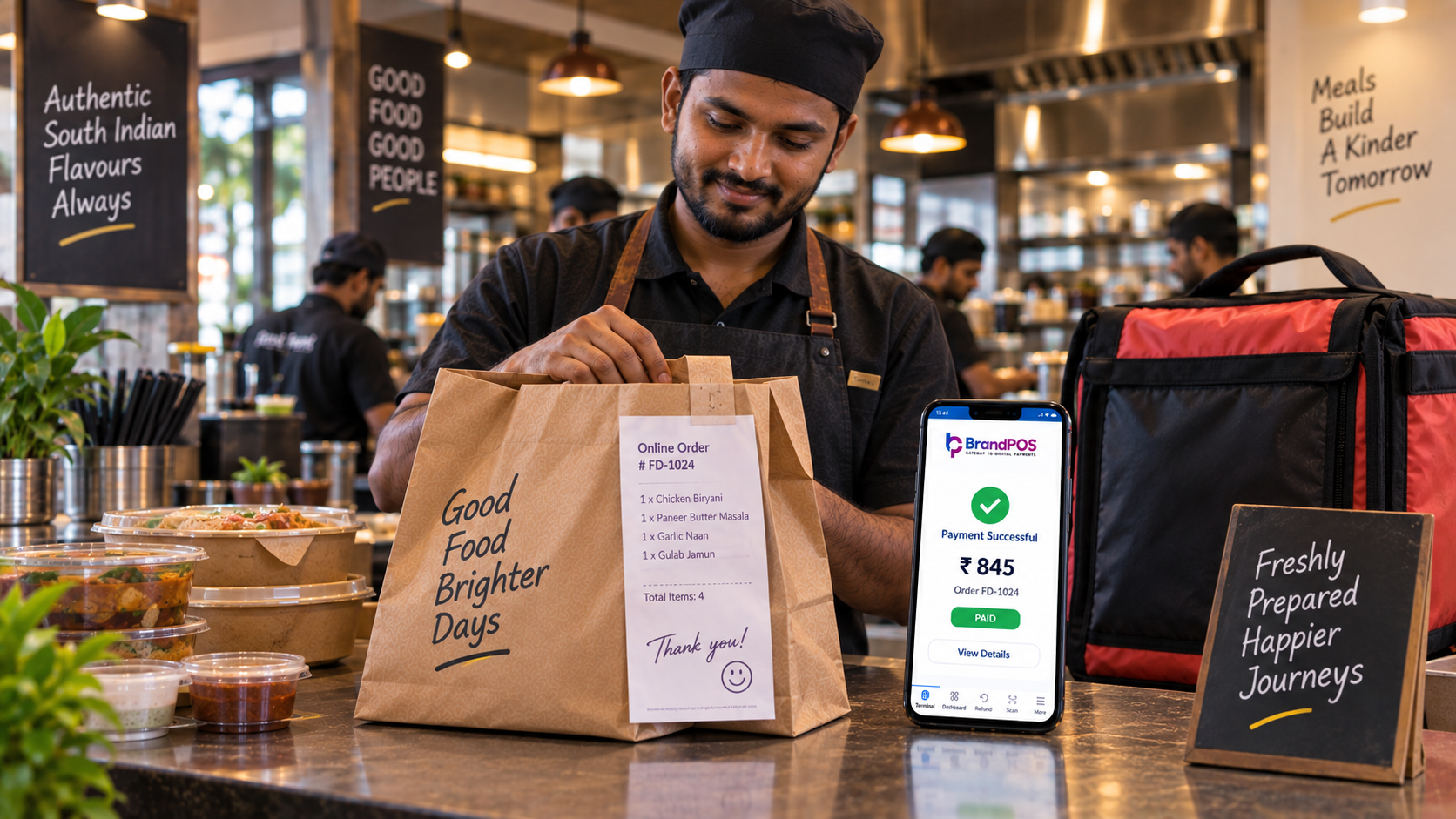 Make Online Food Delivery Payments Simpler with BrandPOS